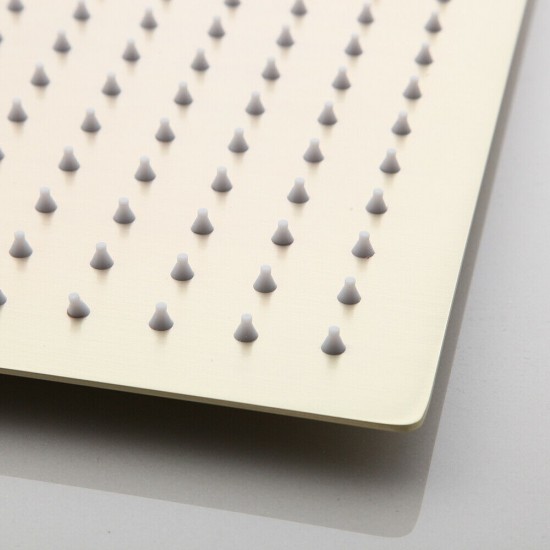 30cm grote douchekop brushed gold