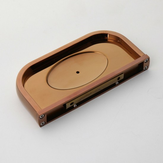 Achterzijde rose goudkleurig zeepbakje