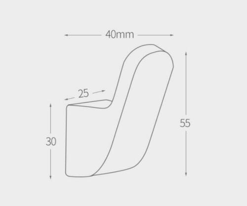 Afmeting handdoek haak