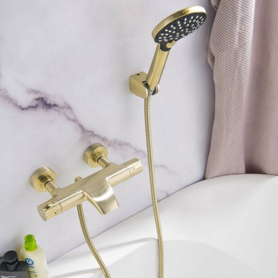 Badkraan geborsteld goud