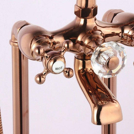Badkraan rose goud gepolijst