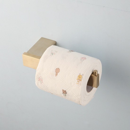 Closetpapier houder mat goud