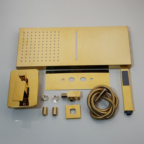 Complete set gouden waterval regen douche