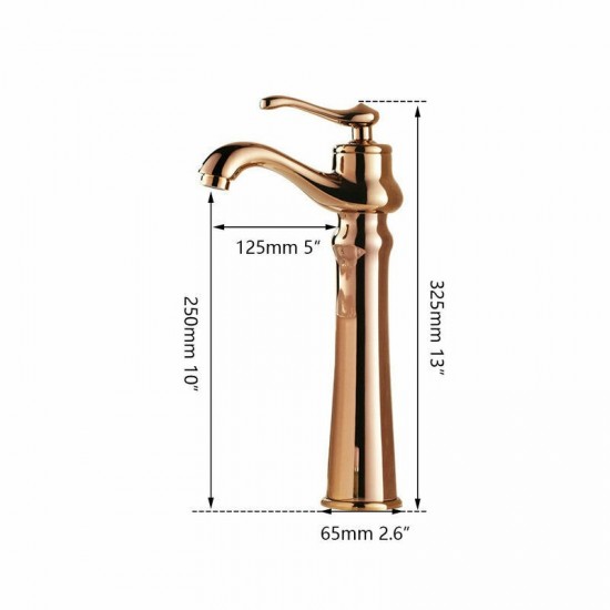 Details afmeting rose kraan