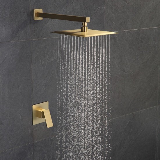 Douche  geborsteld goud