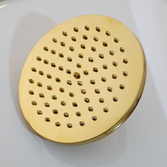 Douche kop goudkleurig