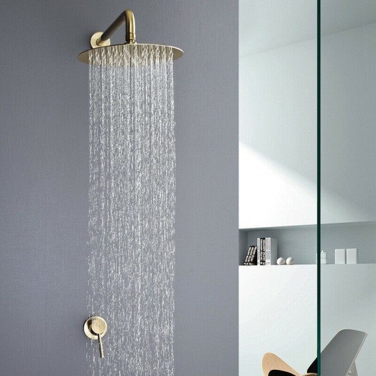 Douche set inbouw goud mat