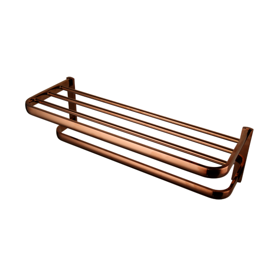 Elegant rose gouden handdoekrek