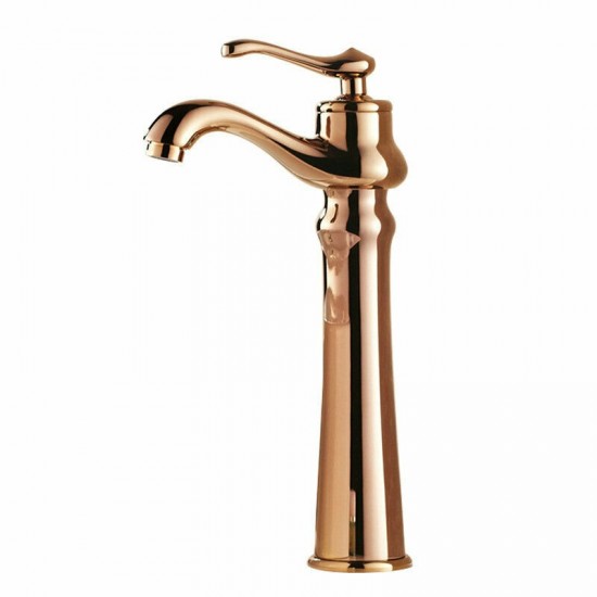 Elegante rose gouden wastafelkraan