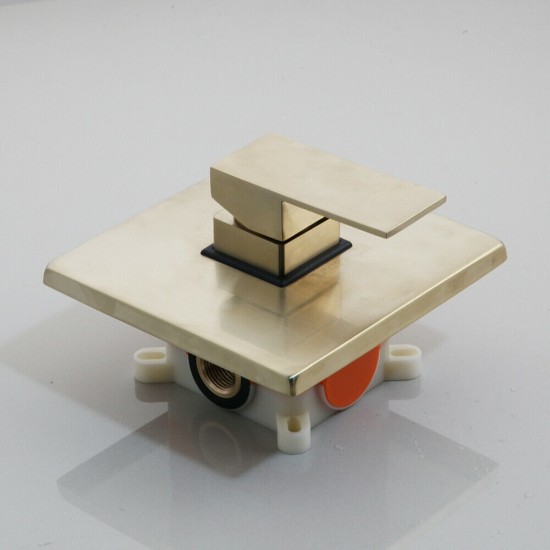 Geborsteld goud bedieningspaneel