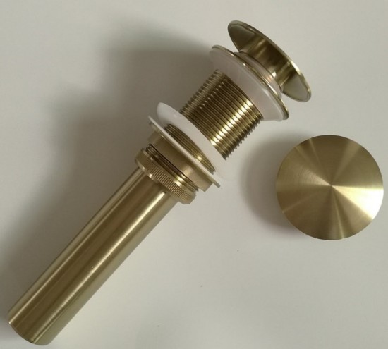 Geborsteld gouden afvoer