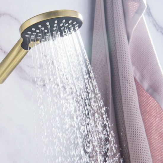 Geborsteld gouden handdouche