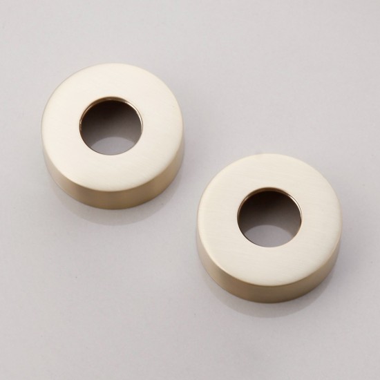 Geborsteld gouden kraan rozetten