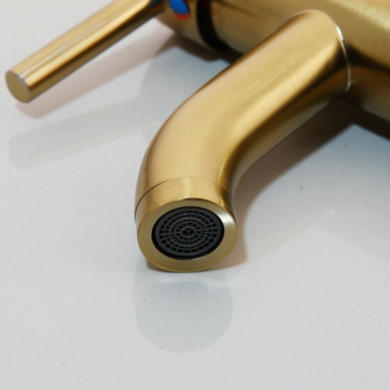 Geborstelde gouden uitloop