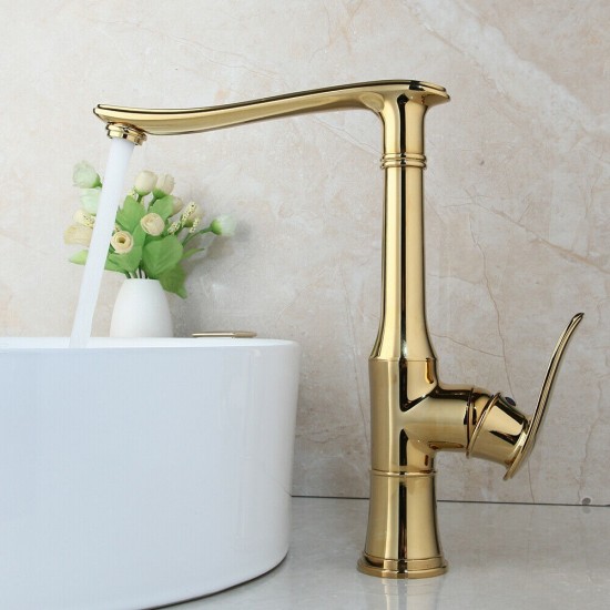 Goud glanzende kraan