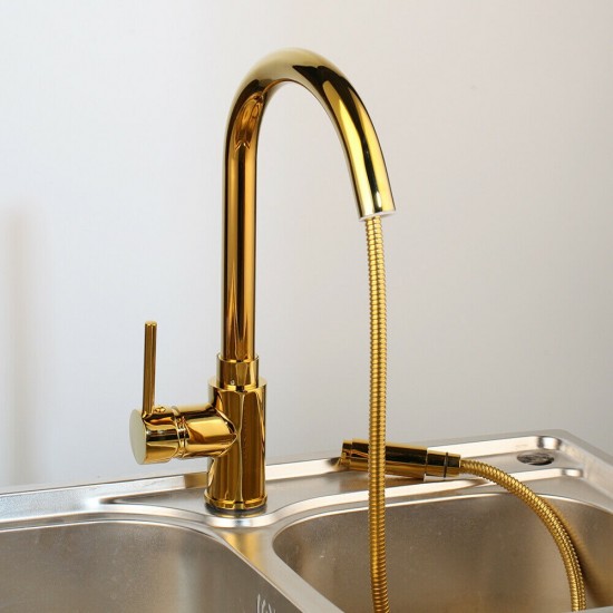 Gouden slang met gouden kraan