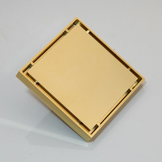 Goudkleurige douche afvoer