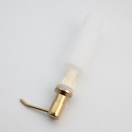 Goudkleurige inbouw zeepdispenser handbediening