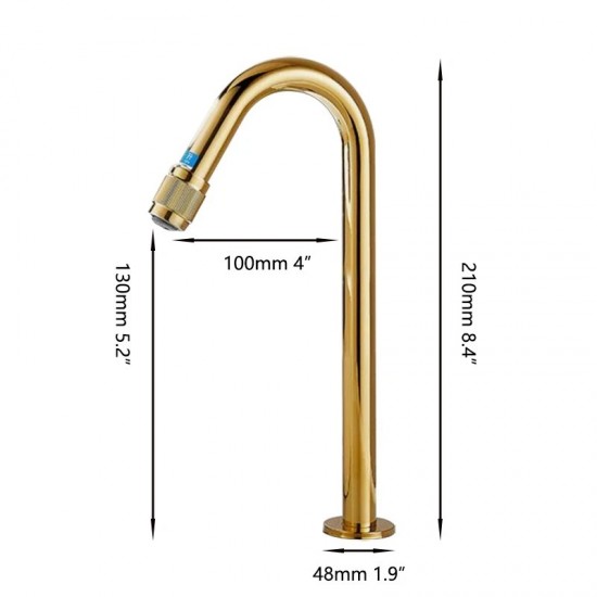 Goudkleurige koud water kraan1