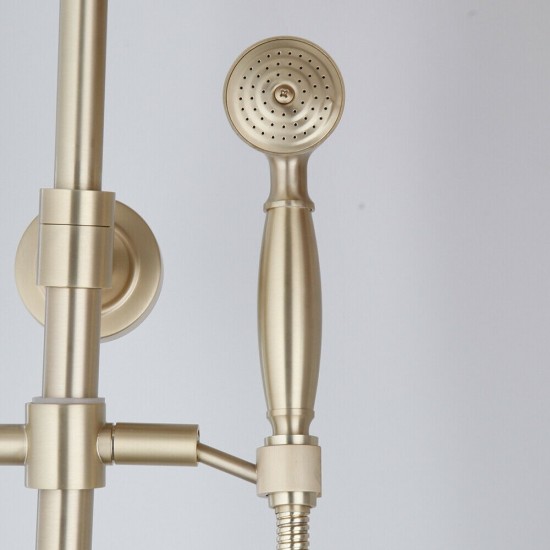 Handdouche geborsteld goud 0