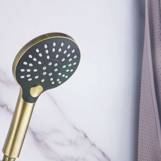 Handdouche geborsteld goud 1