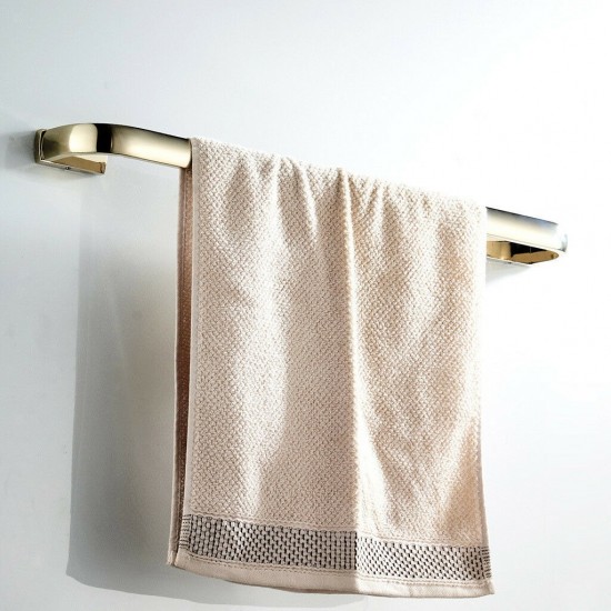 goud glanzende handdoek rek