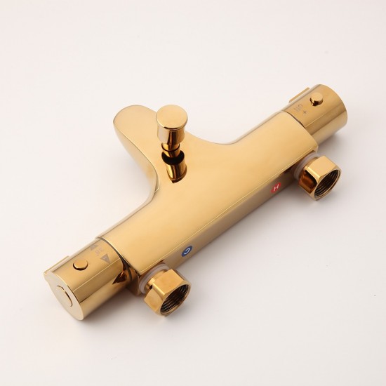 thermostatische bad-kraan goudkleurig