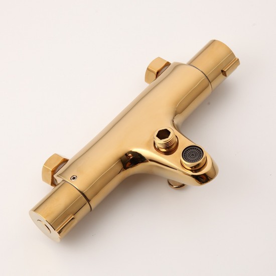 G129 Goudkleurige badkraan thermostatisch
