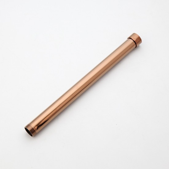 rosé goudkleurige verlengpijp voor regendouche