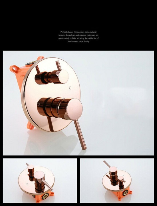 Inbouw bedieningspaneel rose goud