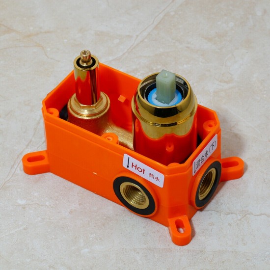 Inbouw box gouden douche set