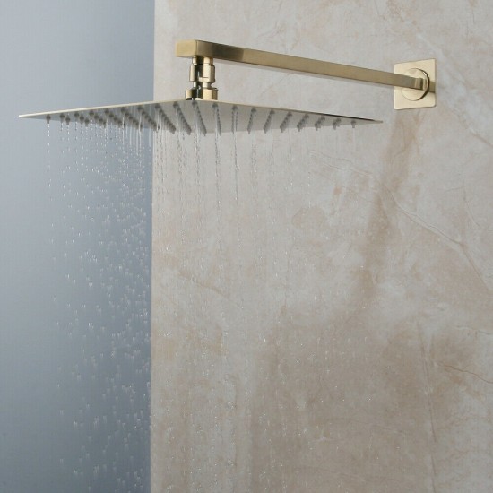 Inbouw douche goud geborsteld