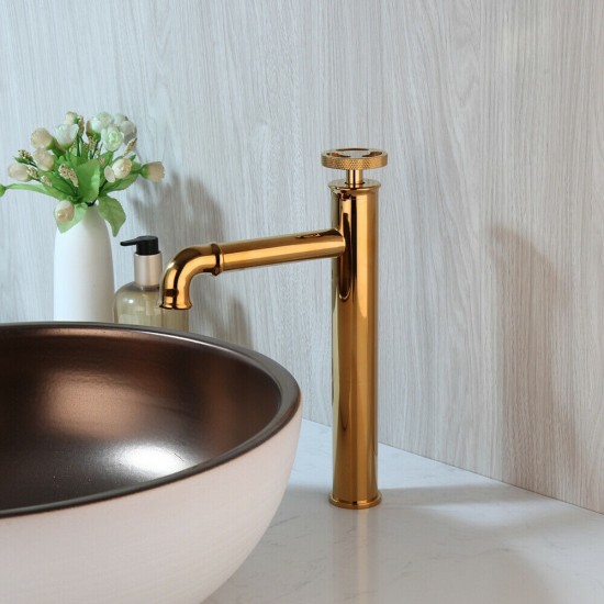Industriele wastafelkraan goud