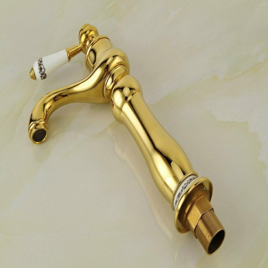 Kraan wastafel goud 0