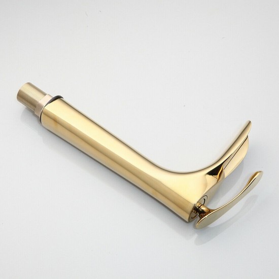 Kraan wastafel goud gepolijst