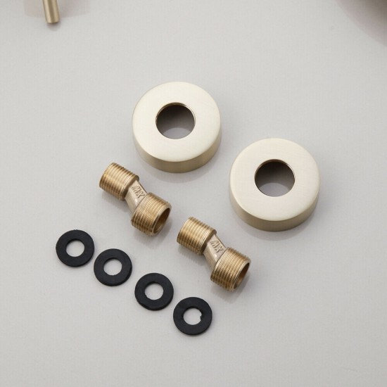 Mat gouden afwerkrozetten