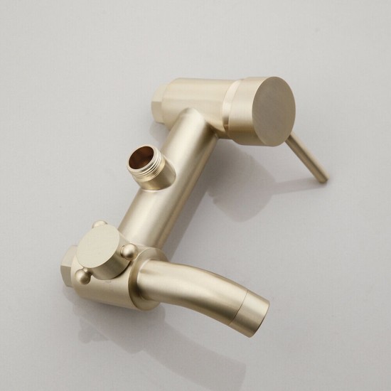 Mat gouden douche set