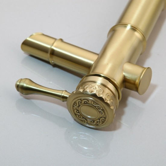 Mat gouden hendel kraan