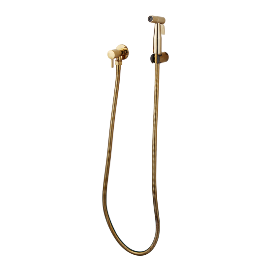 Mooie bidet sproeier goudkleurig