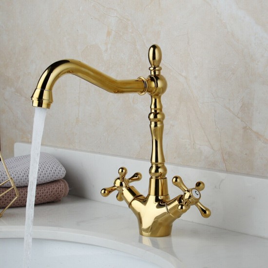 Mooie nostalgische kraan goud