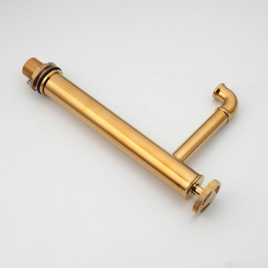 Mooie retro wastafelkraan goud