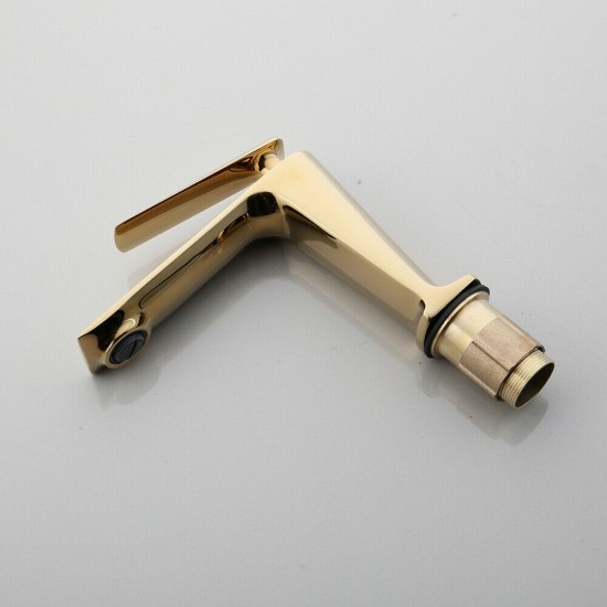 Mooie wastafelkraan goud