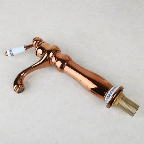 Rose gouden badkamer kraan