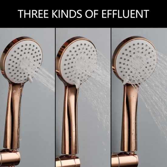 Rose gouden handdouche 3 standen