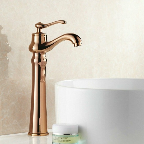 Rose gouden wastafelkraan