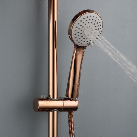 Rose goudkleurige handdouche