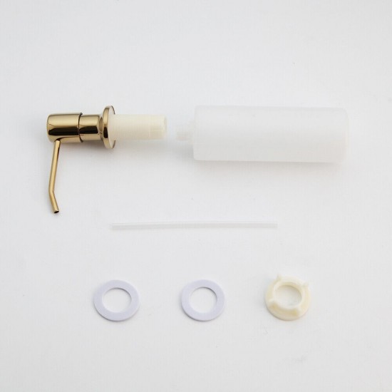 Set goudkleurige inbouw zeepdispenser