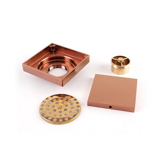 Set moderne doucheput rose goud