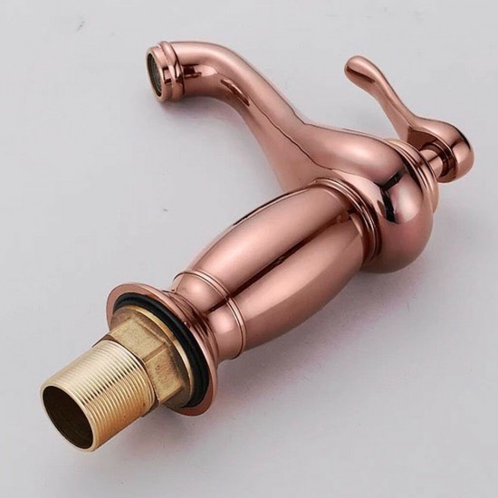 Wastafel kraan badkamer rose goud