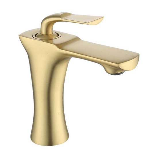 Wastafelkraan brushed goud